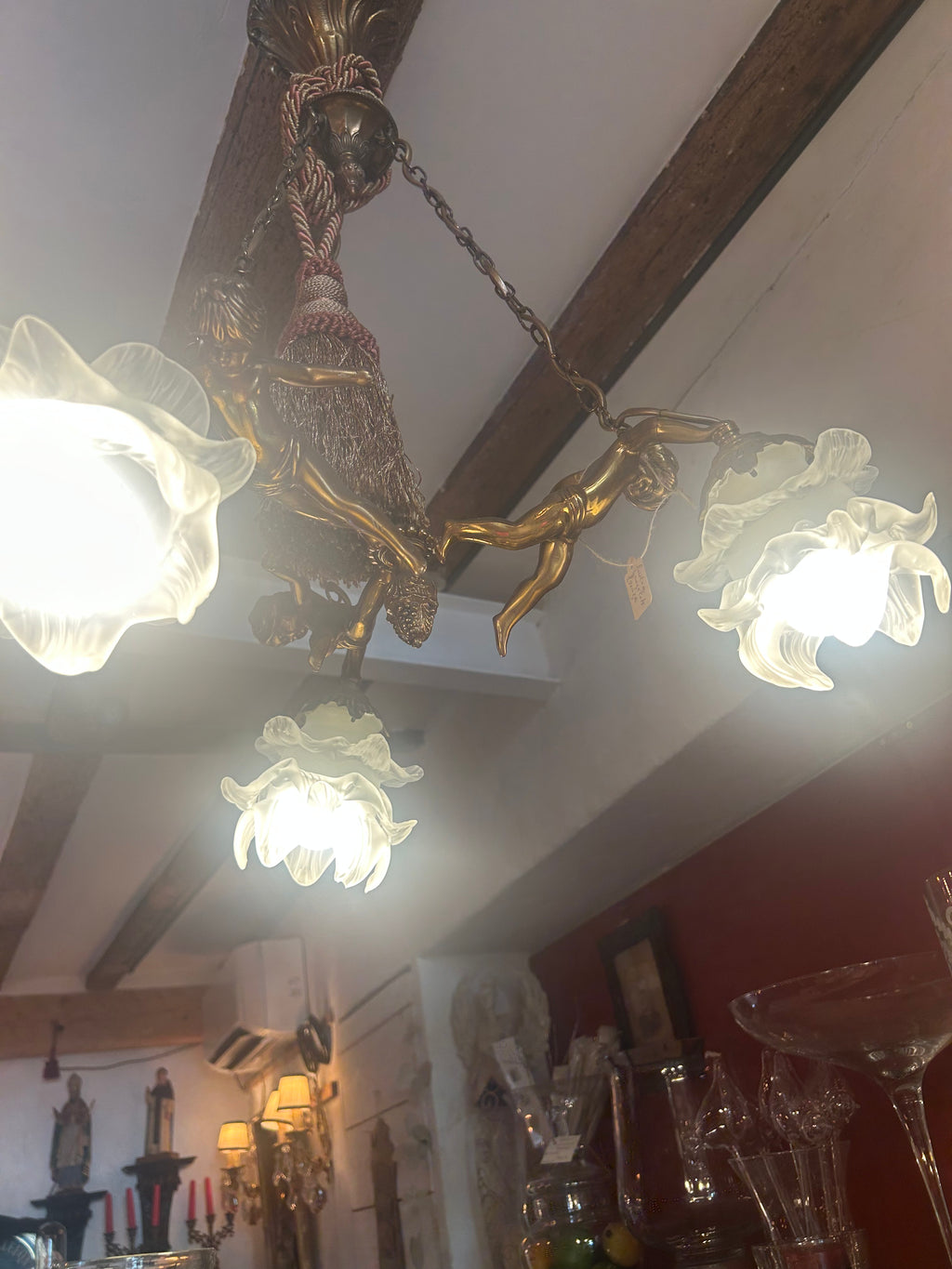 Lustre trois anges en suspension