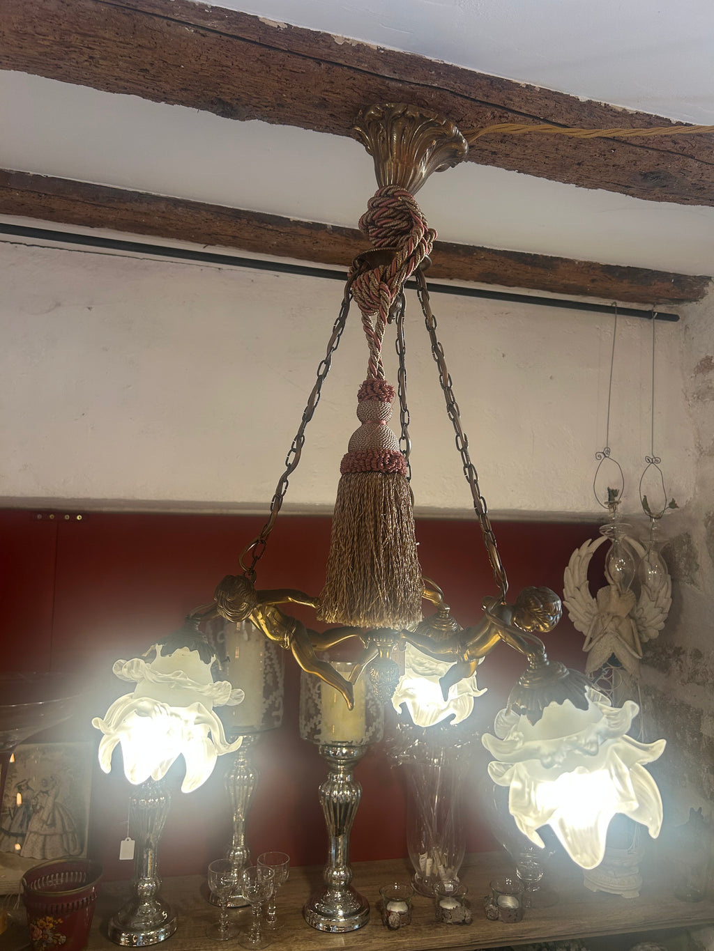 Lustre trois anges en suspension