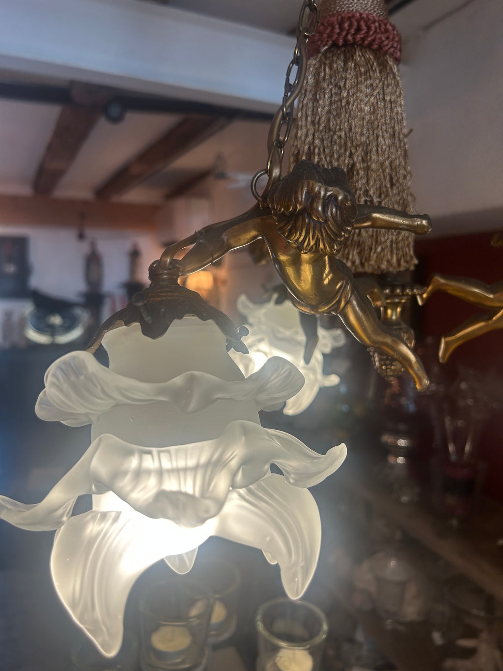 Lustre trois anges en suspension