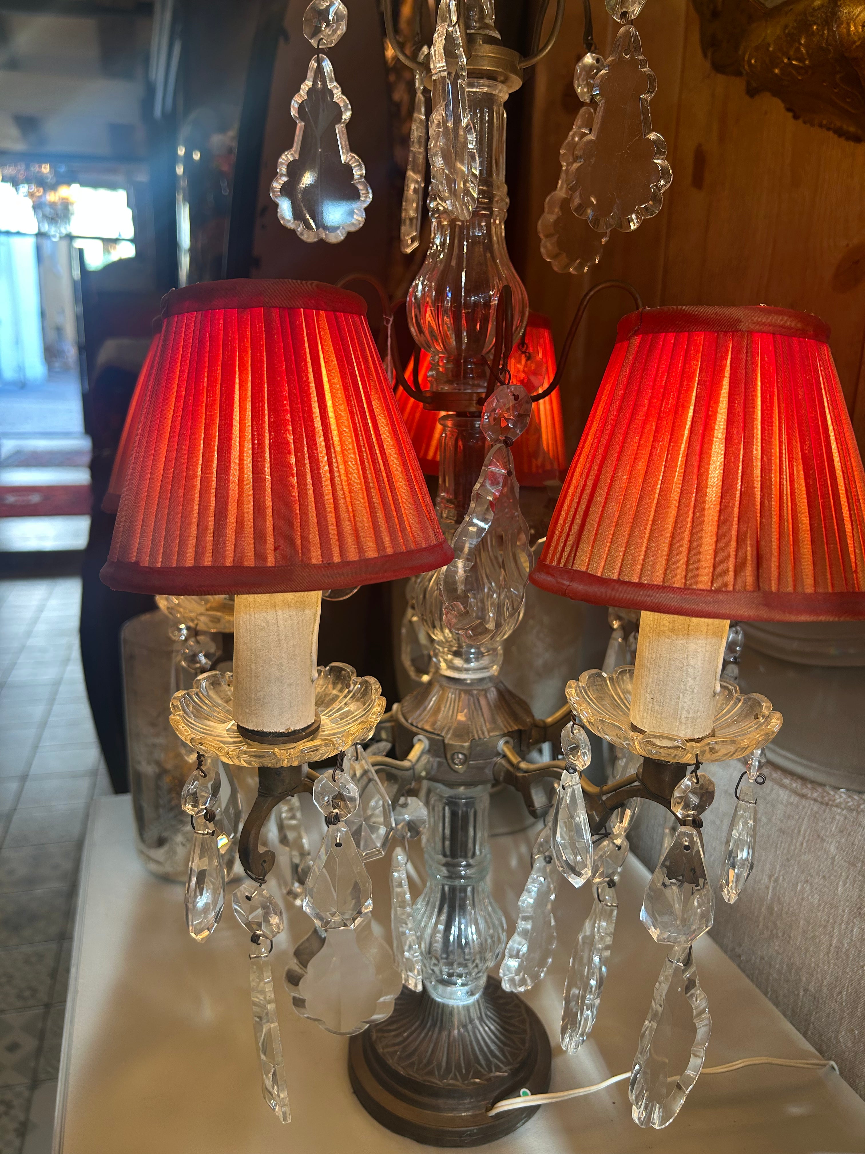 girandole laiton et pampilles