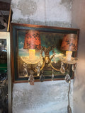 Applique en laiton deux lumières