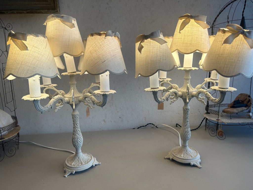 Paire de lampes de table à 5 lumières