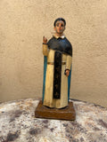 Statuette en bois d'un moine