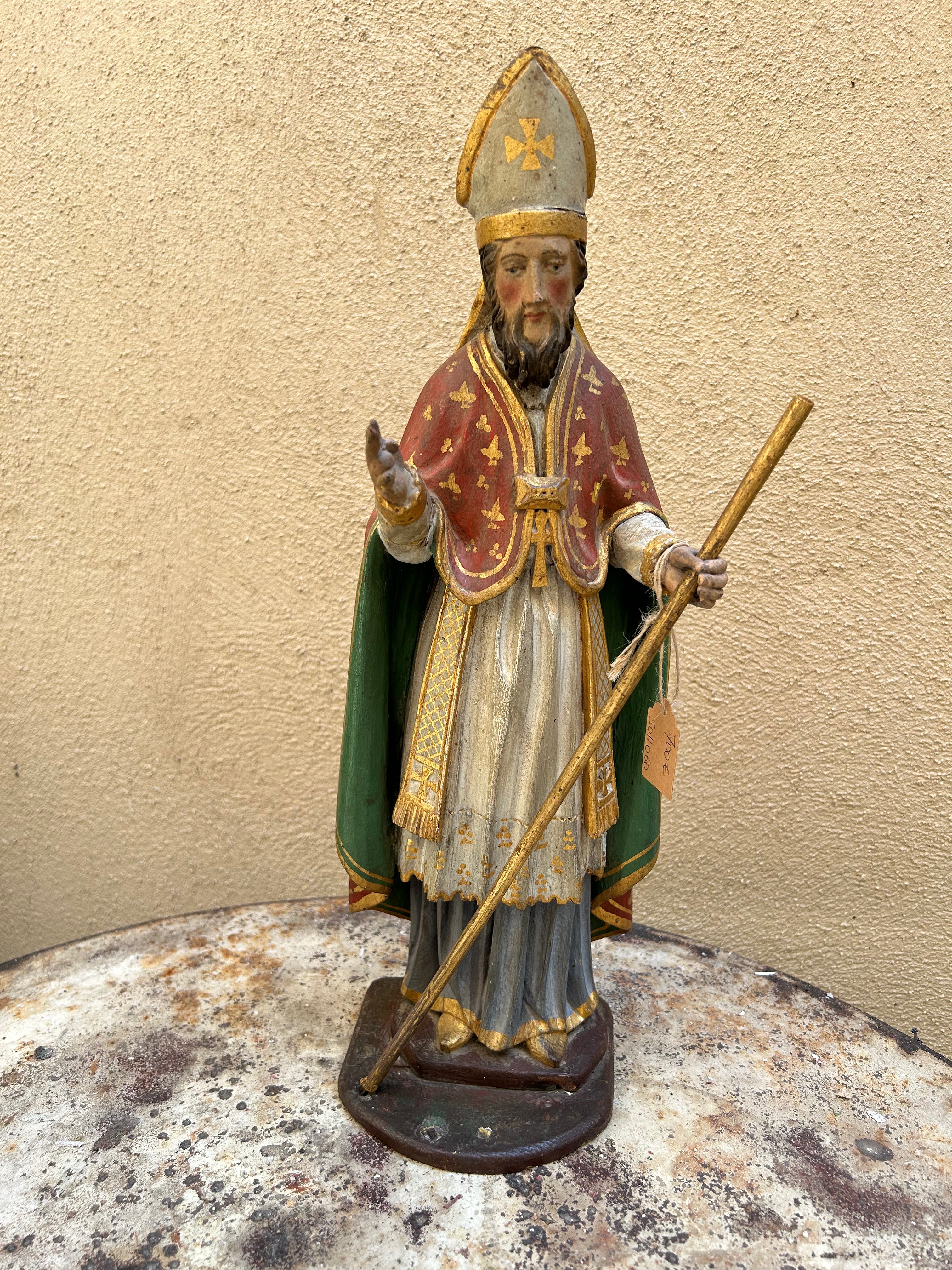 Statuette en bois représentant St-ÉLoi