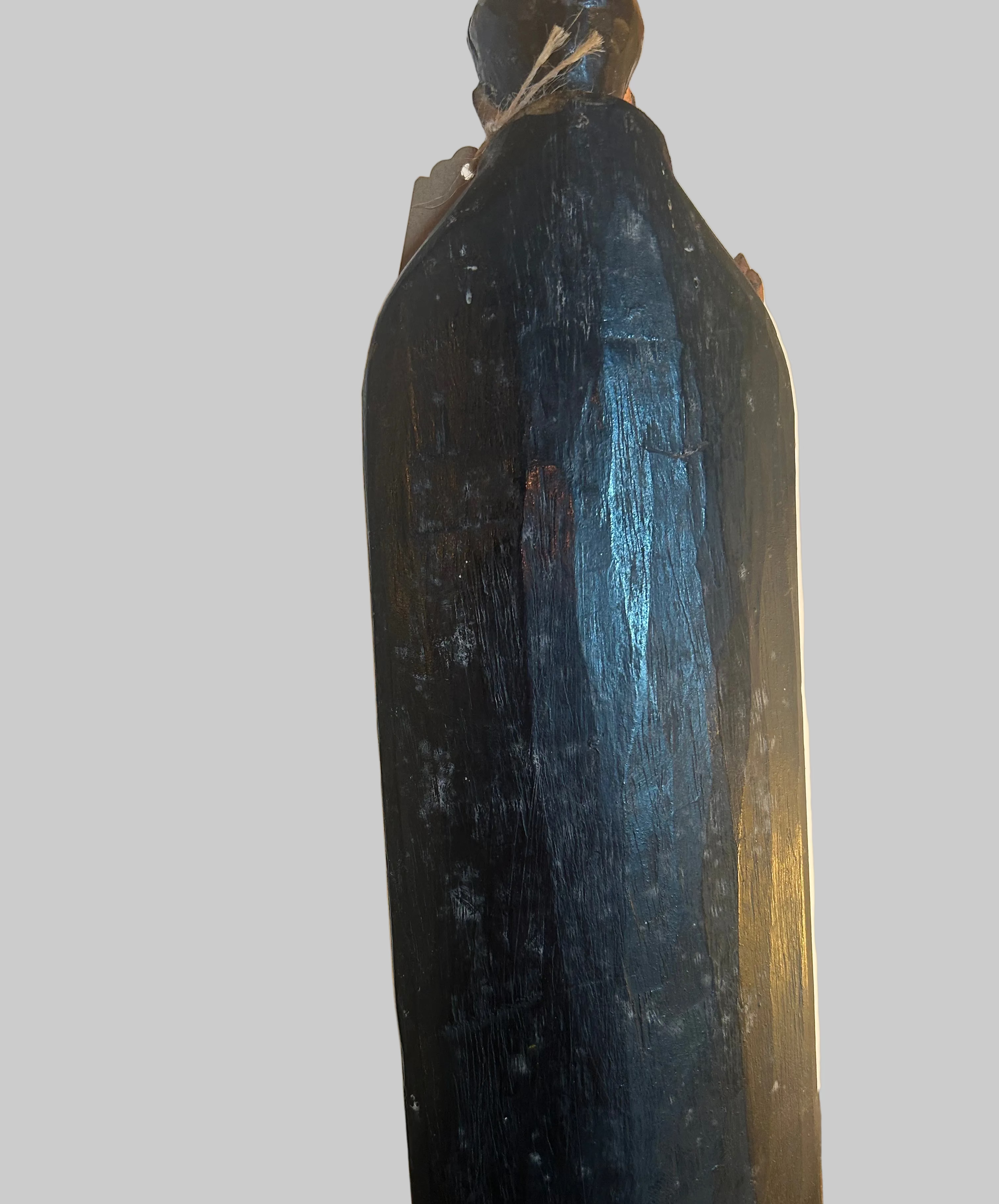 Statuette en bois d'un moine