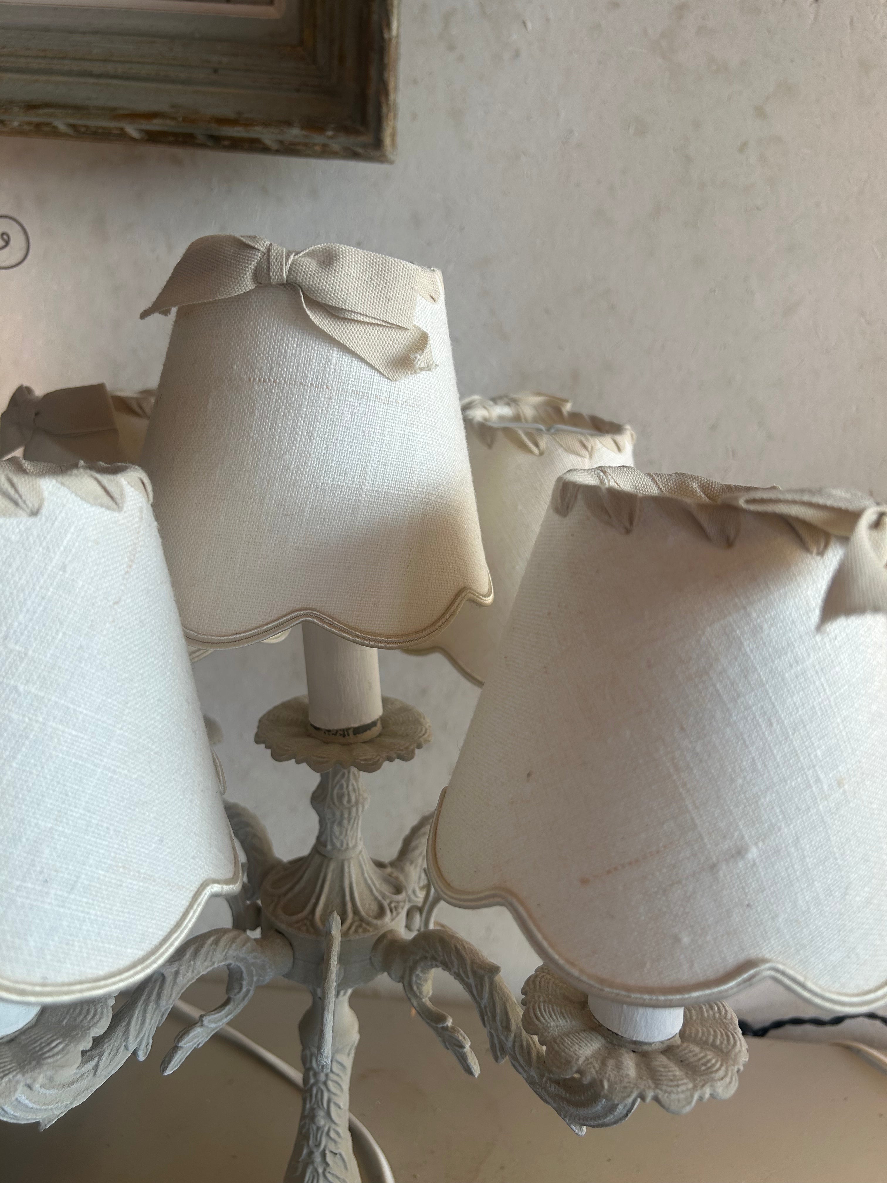 abat-jours tissu ancien