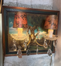 applique vintage montre en tableau