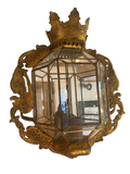 applique verre et metal dore style venitien