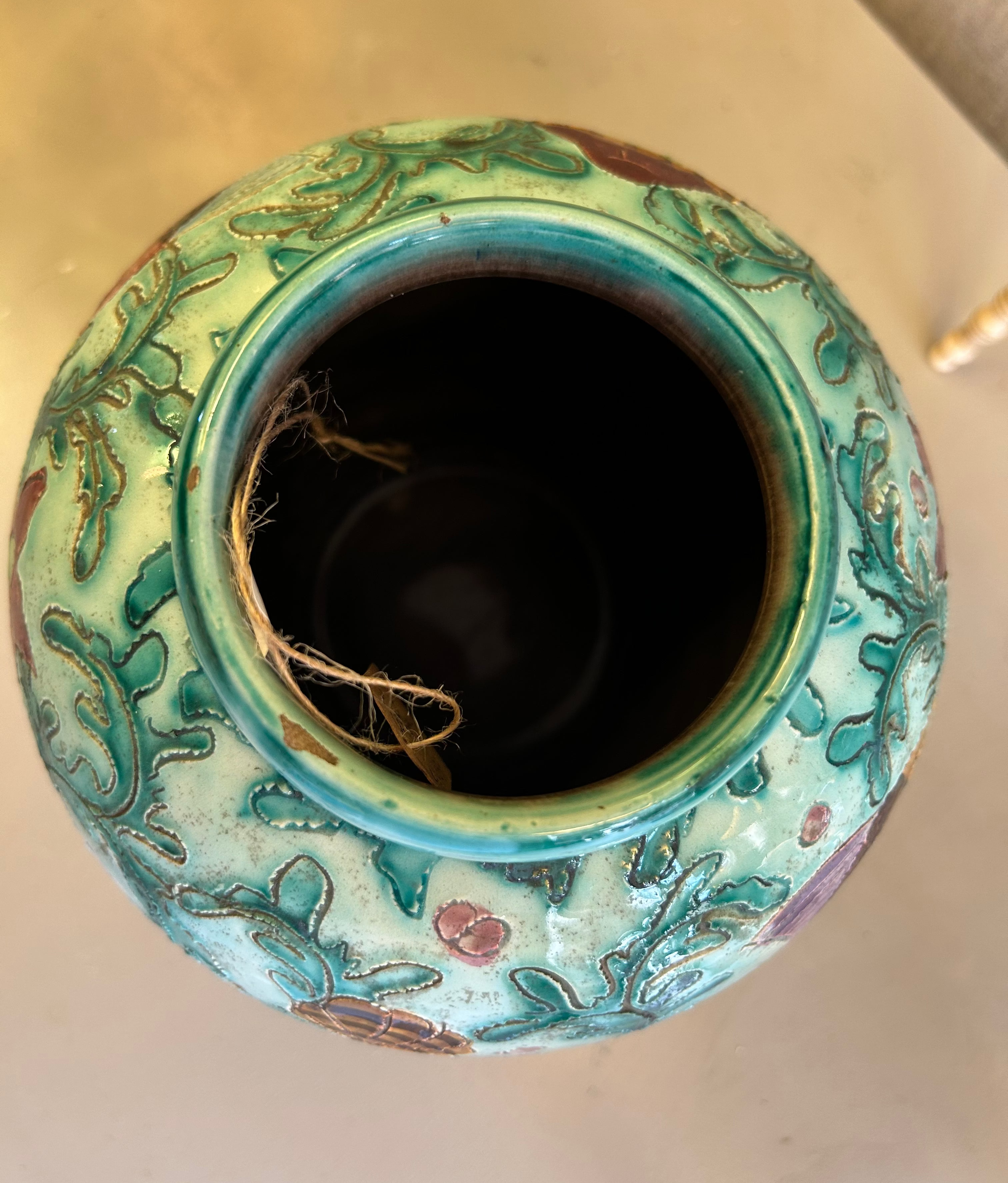 vase boule céramique émaillée Monaco