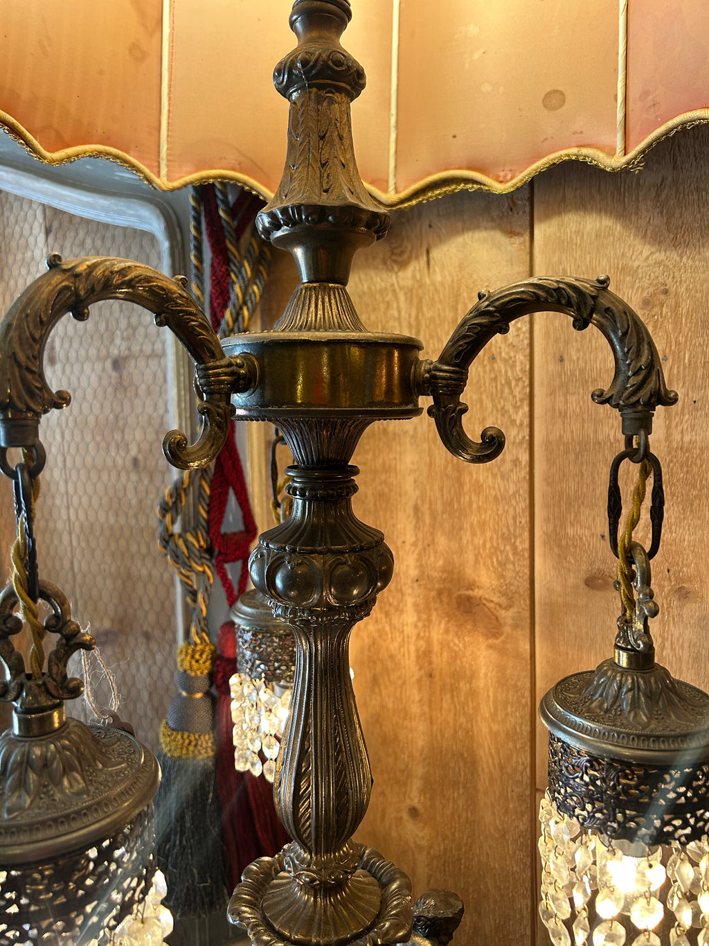 lampe de salon art déco 4 feux