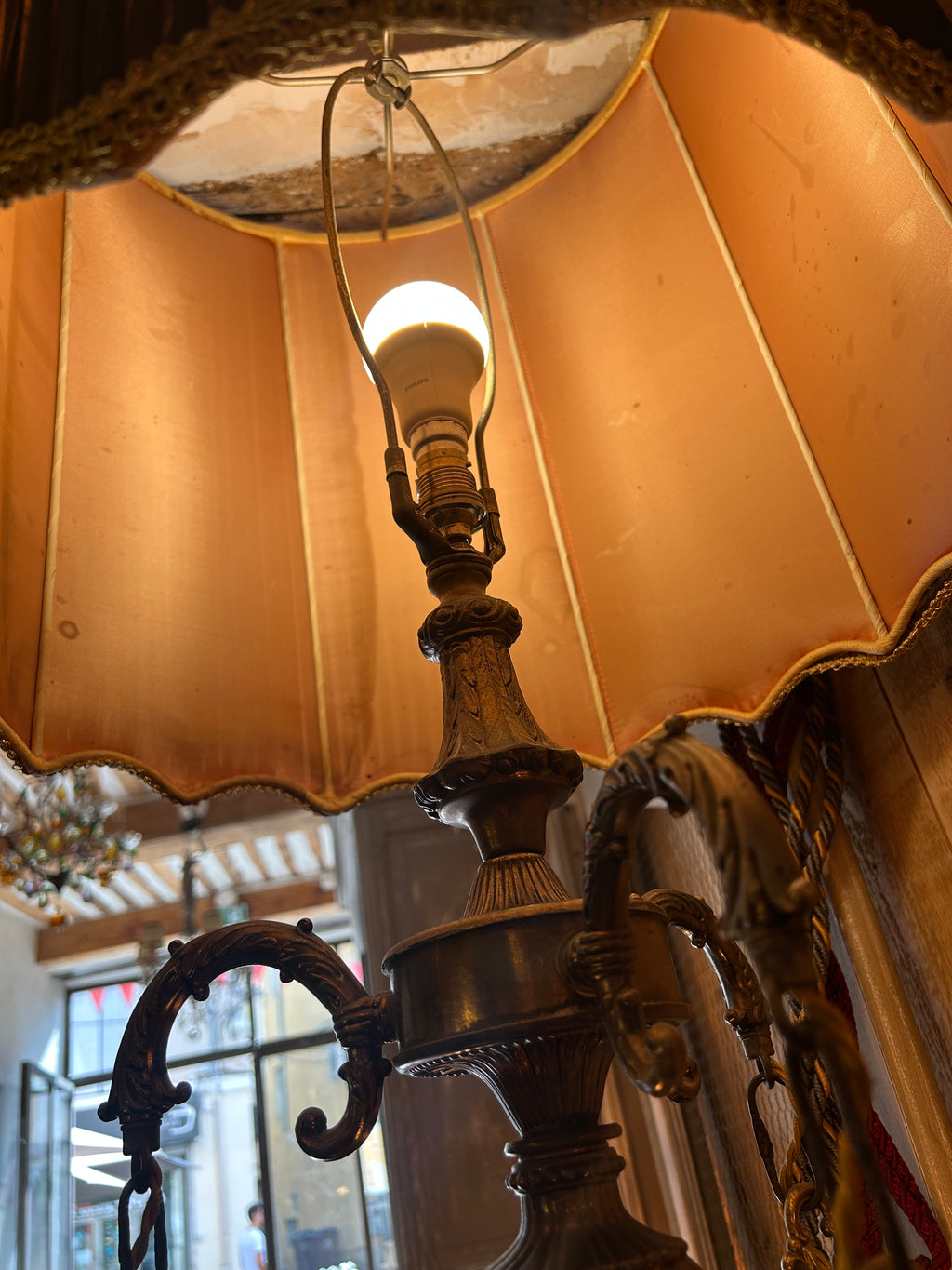 lampe de salon art déco 4 feux