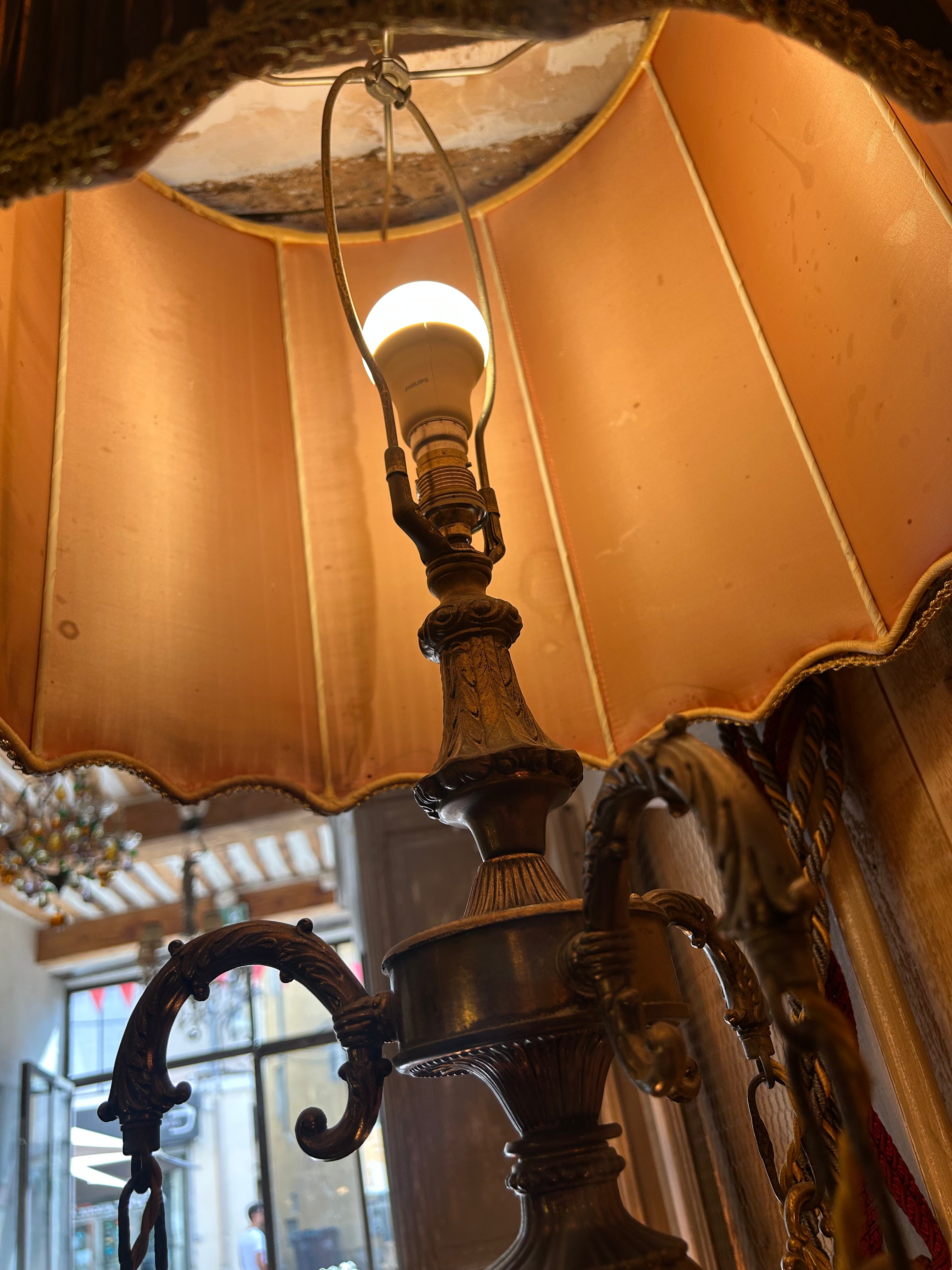 lampe de salon art déco 4 feux