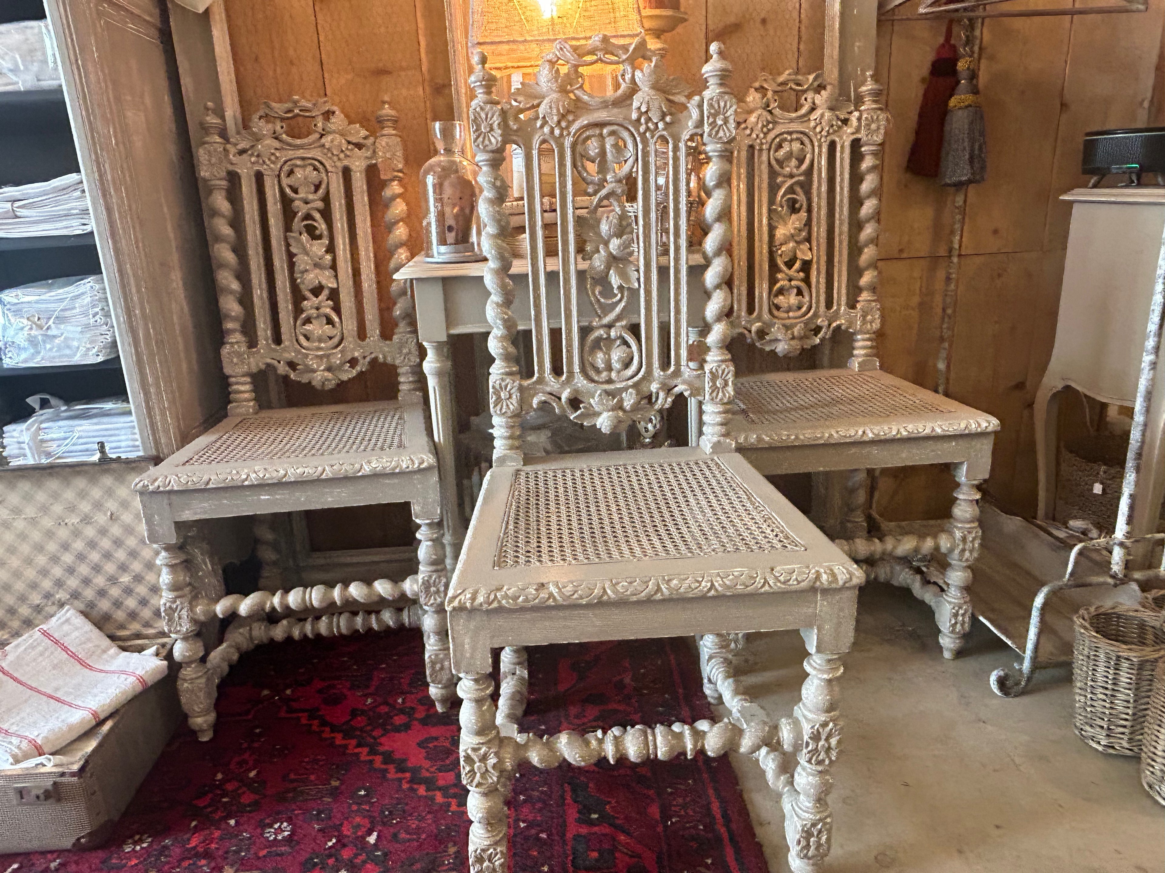 lot chaises henri II