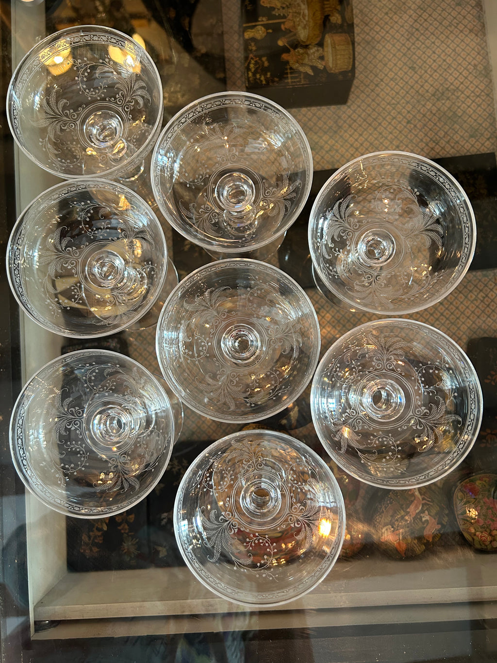 lot coupes champagne baccarat