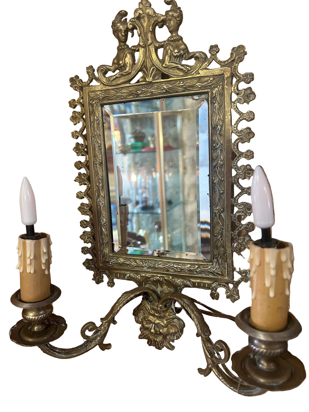 applique en bronze deux lumières