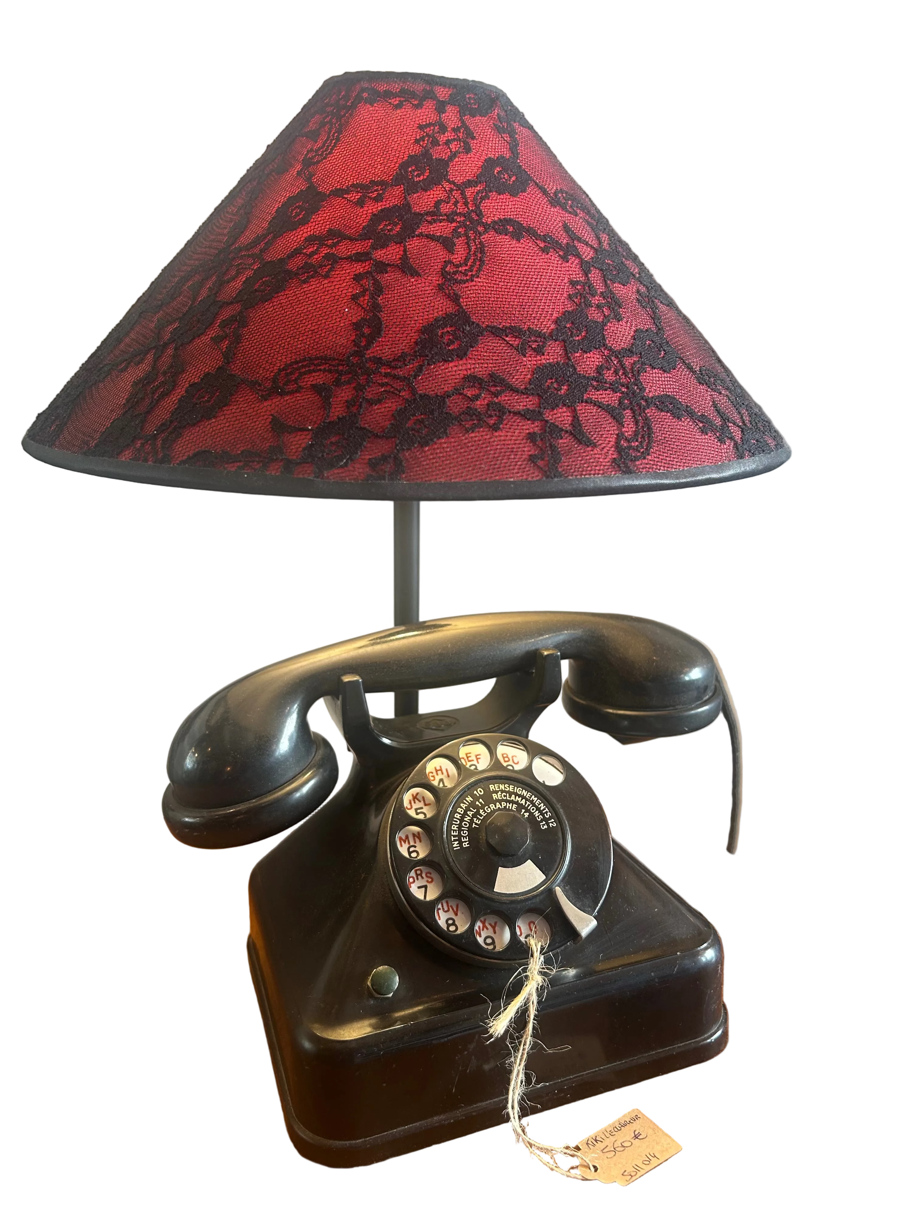 téléphone monté en lampe kiki l eclaireur