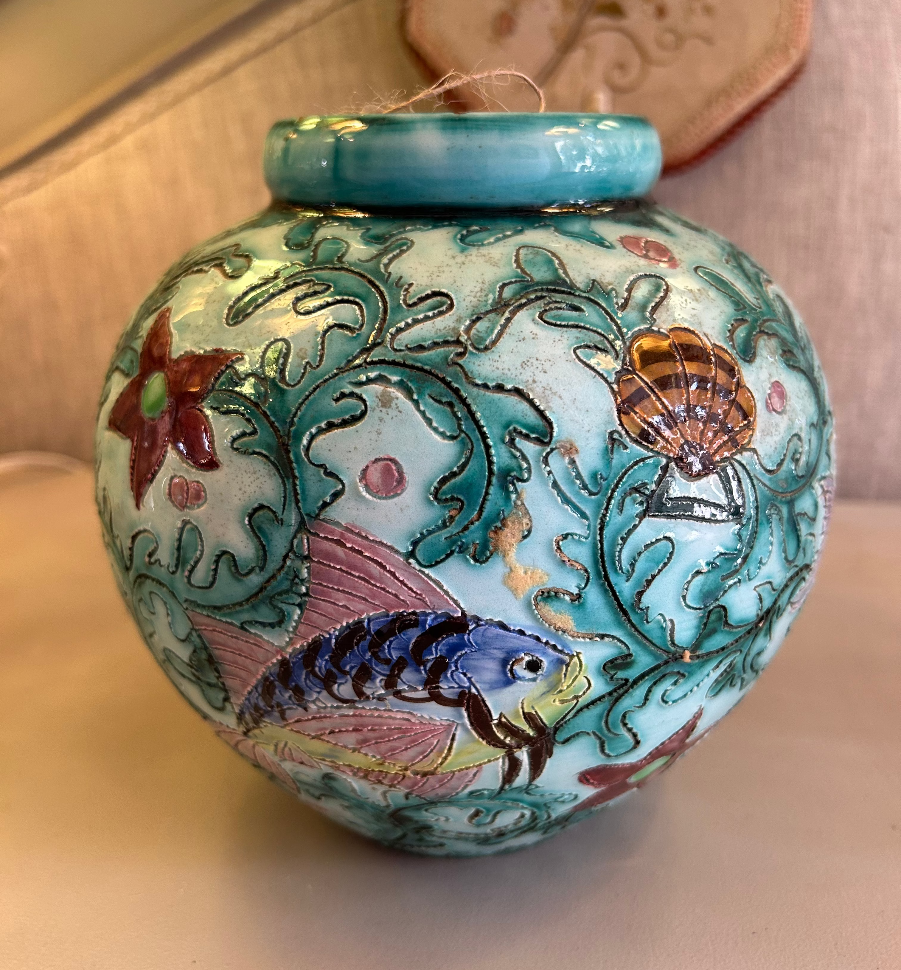 vase boule céramique émaillée Monaco